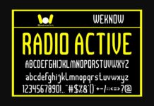 Radio Active Font Poster 1