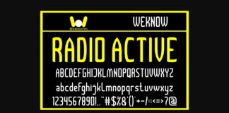 Radio Active Font Poster 1