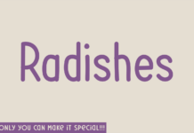 Radishes Font Poster 1