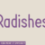 Radishes Font
