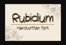 Rubidium Font Poster 1