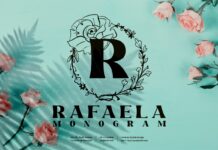 Rafaela Monogram Font Poster 1