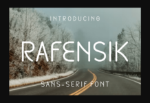 Rafensik Font Poster 1