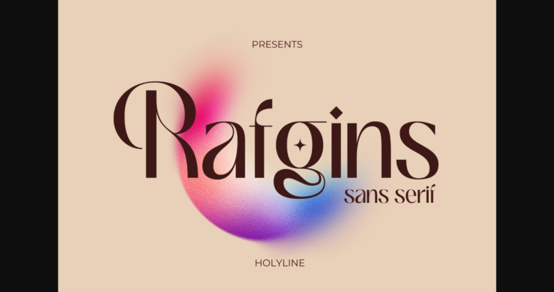 Rafgins Font Poster 3