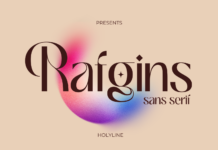 Rafgins Font Poster 1