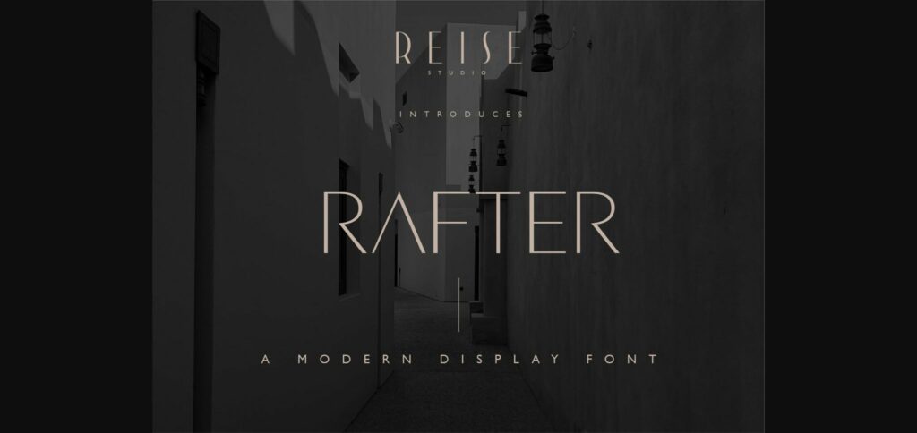 Rafter Font Poster 3