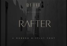 Rafter Font Poster 1