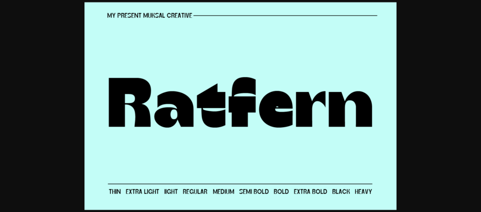 Raftern Font Poster 3