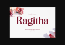 Ragitha Font Poster 1