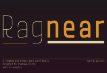 Ragnear Normal Version Font Poster 1