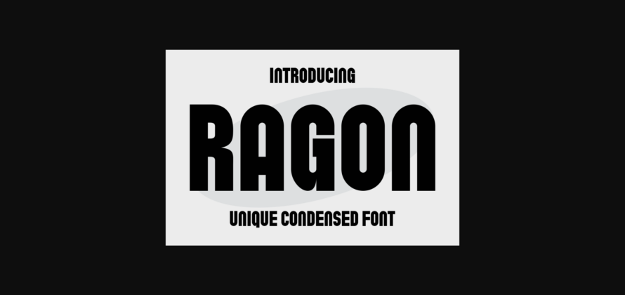 Ragon Font Poster 3