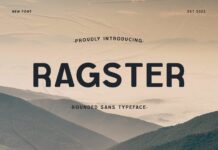 Ragster Font Poster 1