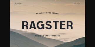 Ragster Font Poster 1