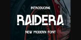 Raidera Font Poster 1