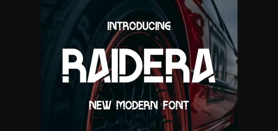 Raidera Font Poster 1