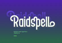 Raidspell Font Poster 1