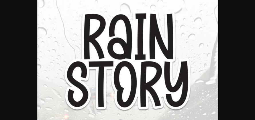 Rain Story Font Poster 3