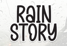 Rain Story Font Poster 1