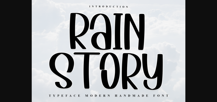 Rain Story Font Poster 3