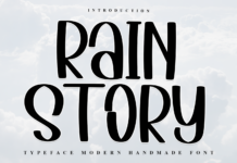 Rain Story Font Poster 1
