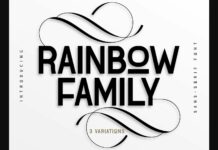 Rainbow Family Font Poster 1
