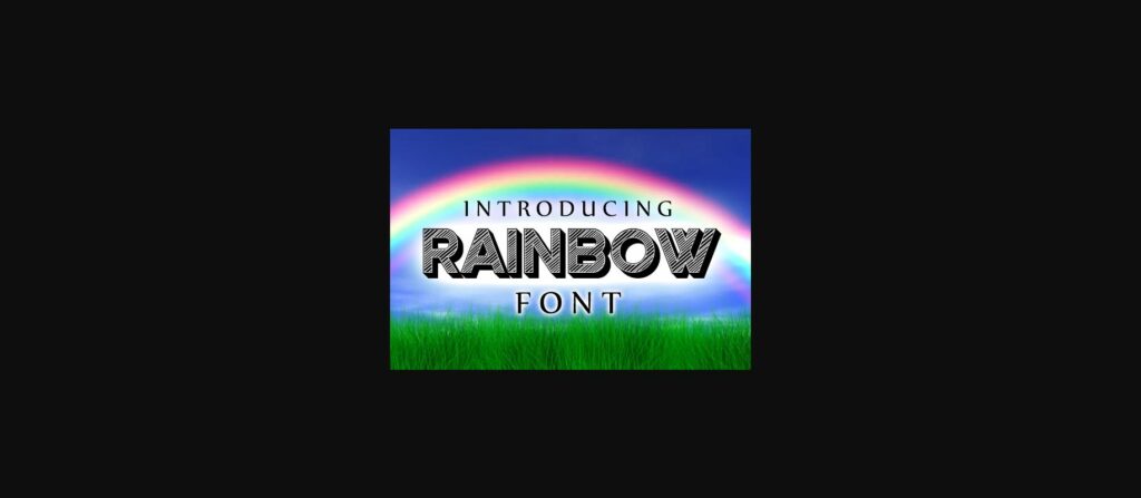 Rainbow Font Poster 1