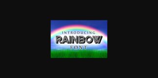 Rainbow Font Poster 1