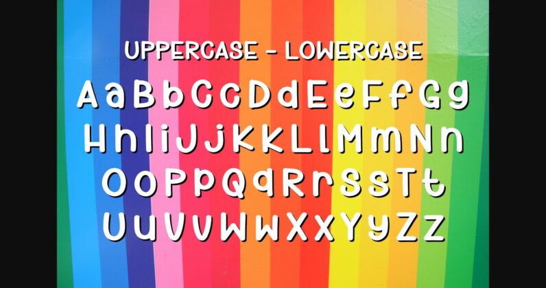 Rainbow Font Poster 6