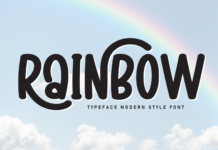 Rainbow Font Poster 1