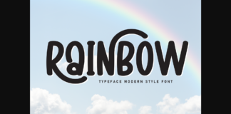 Rainbow Font Poster 1