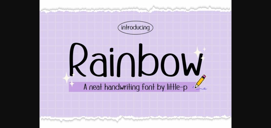 Rainbow Font Poster 3