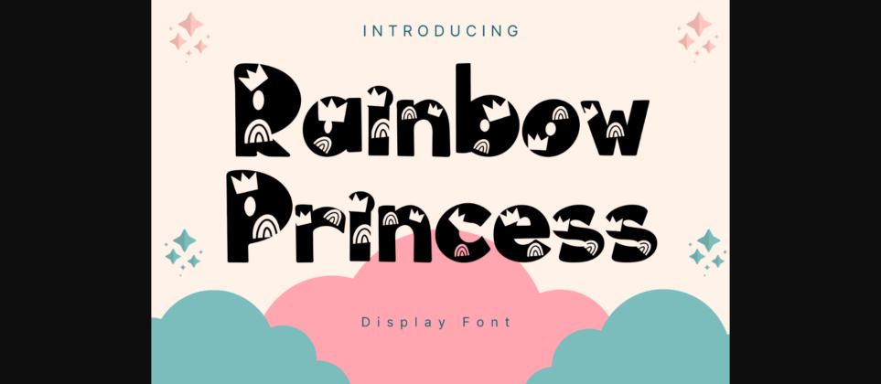 Rainbow Princess Font Poster 3