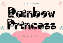 Rainbow Princess Font Poster 1