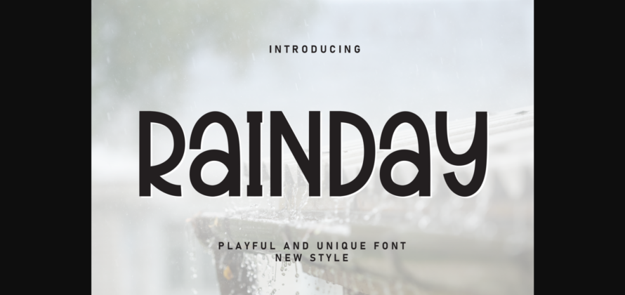 Rainday Font Poster 3