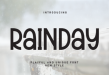 Rainday Font Poster 1