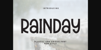 Rainday Font Poster 1