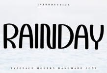 Rainday Font Poster 1