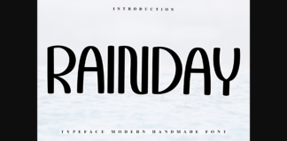 Rainday Font Poster 1