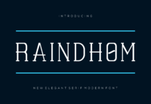 Raindhom Font Poster 1