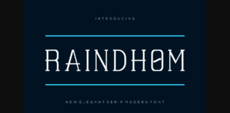 Raindhom Font Poster 1