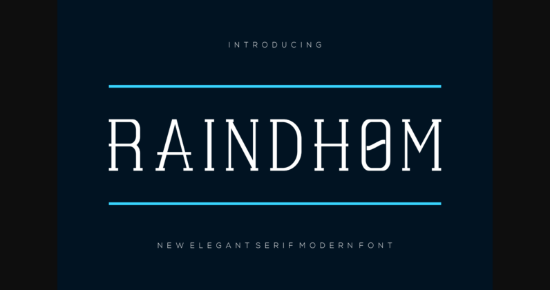 Raindhom Font Poster 1