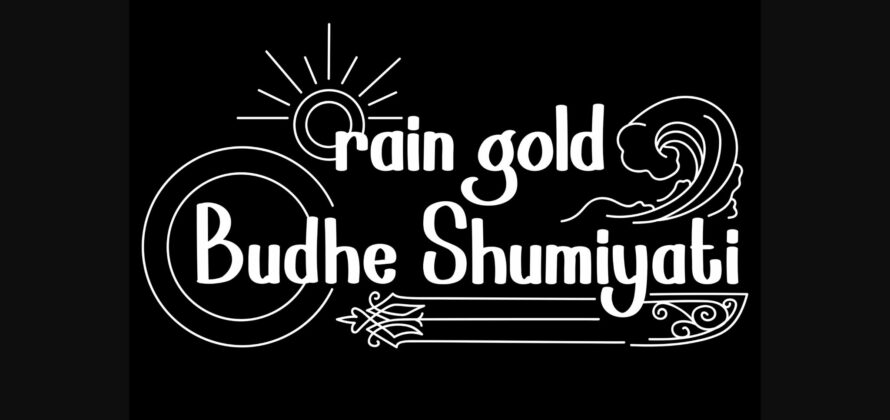 Raingold Budhe Shumiyati Font Poster 3
