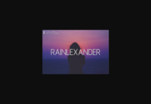 Rainlexander Font Poster 1