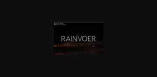 Rainvoer Font Poster 1