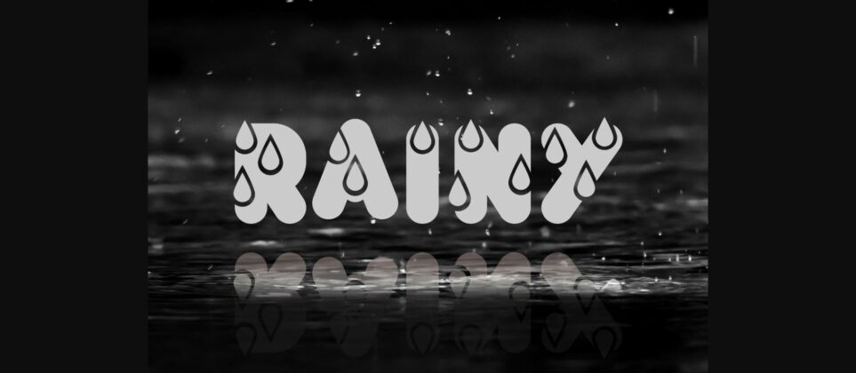 Rainy Font Poster 3