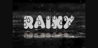 Rainy Font Poster 1