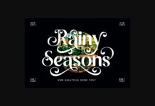 Rainy Seasons Font Poster 1