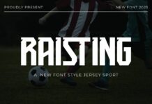 Raisting Font Poster 1