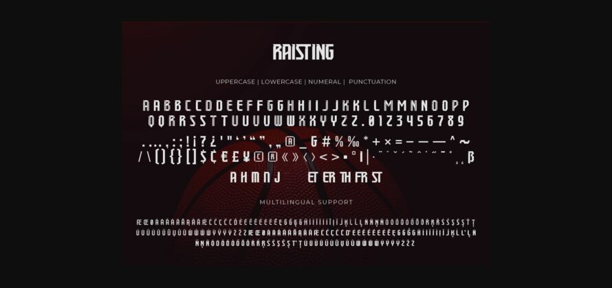 Raisting Font Poster 6