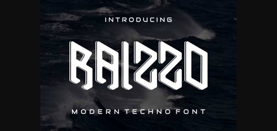 Raizo Font Poster 3